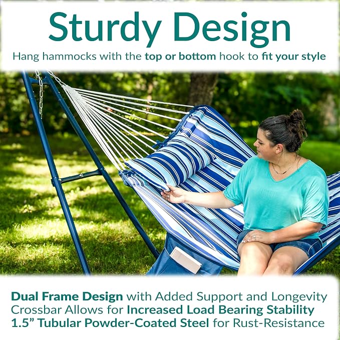 Sunnydaze Universal Double Hammock Stand Only - Image 3