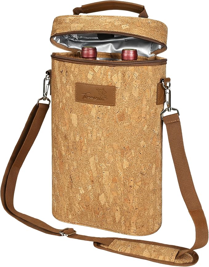 Tirrinia 2 Bottle Wine Gift Tote Carrier by Tirrinia