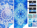 2 Pack Microfiber Lightweight Beach Towel Sand Free Quick Dry Absorbent Thin by WIDDONEN