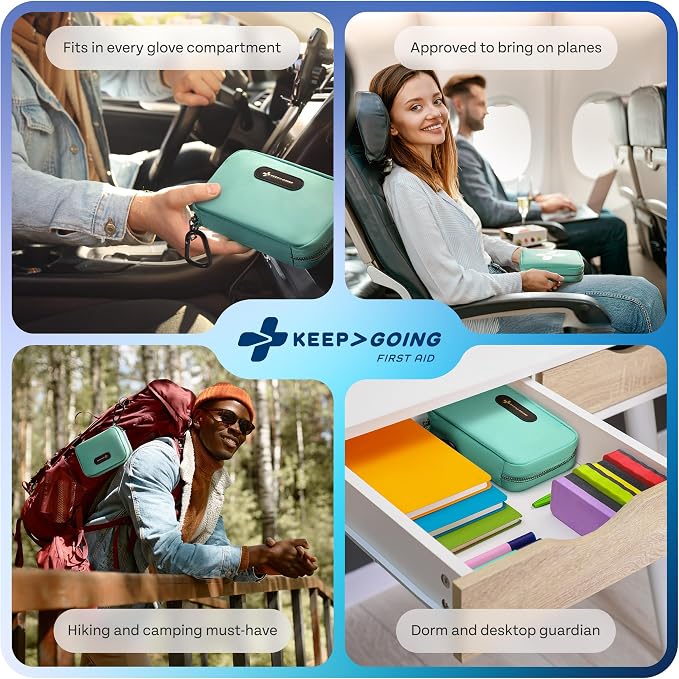 KeepGoing Travel First Aid Kit for Car, Camping and Outdoor Emergencies - Image 7