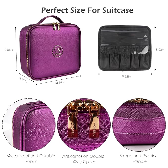 MOMIRA Travel Makeup Bag Cosmetic Bag Makeup Organizer Bag - Image 2