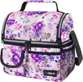 opux Lunch Bag Women Insulated, Adult Lunch Box Cooler, Flower Lunch Box by OPUX