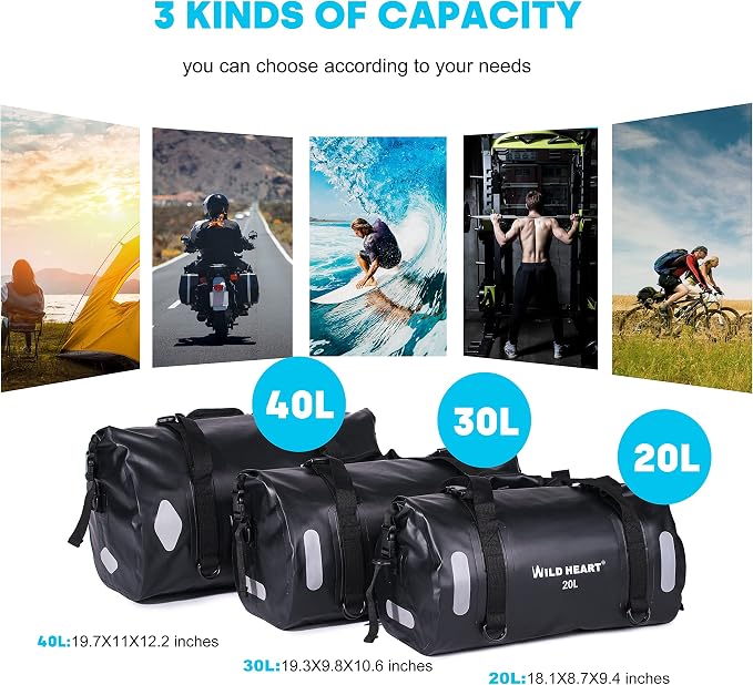 WILD HEART Waterproof Bag Duffel Bag 20L 30L 40L - Image 6