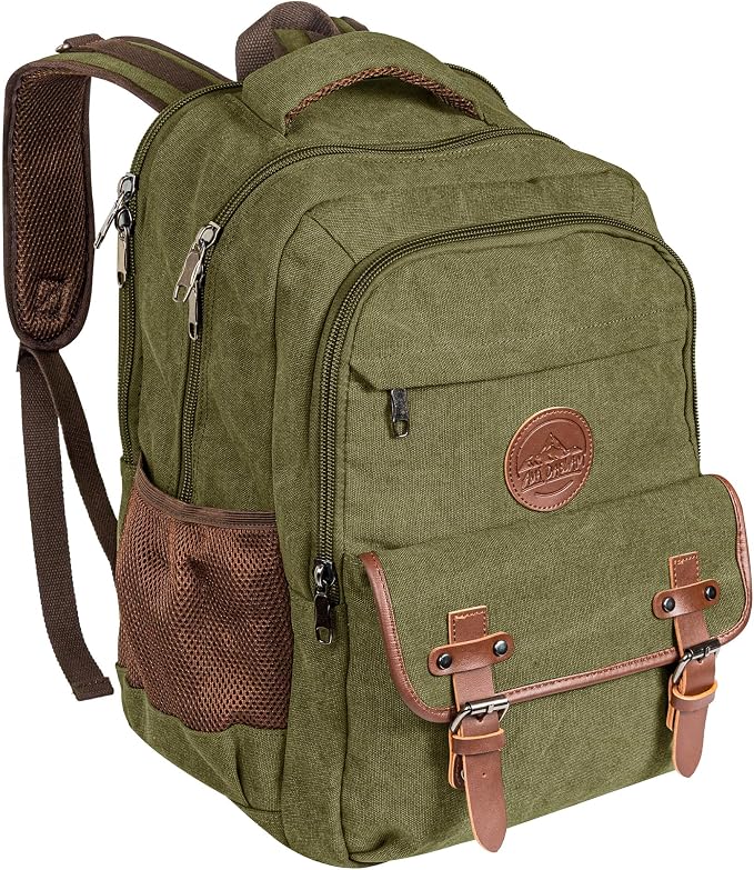 Ama Dablam Premium Original Canvas Backpack/ 17”Laptop/XL-30L/ Many Pockets | by AmaDablam
