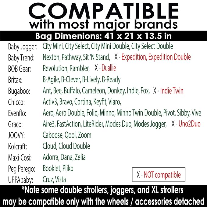 Stroller Travel Bag for Standard or Double/Dual Strollers - Image 3