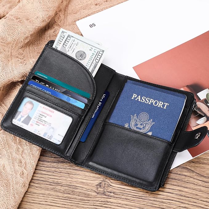 Polare Napa Leather Travel Passport Holder - Image 7