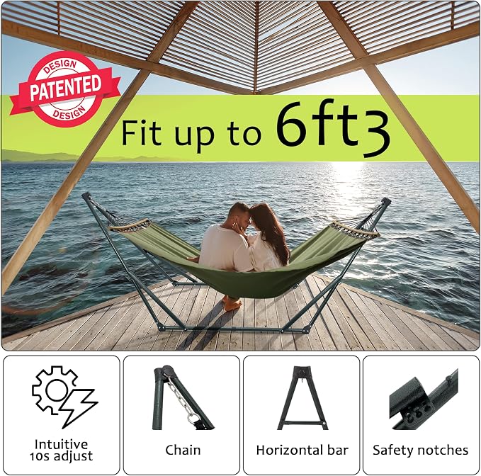 Tranquillo Sturdy Steel Hammock Stand - Image 4