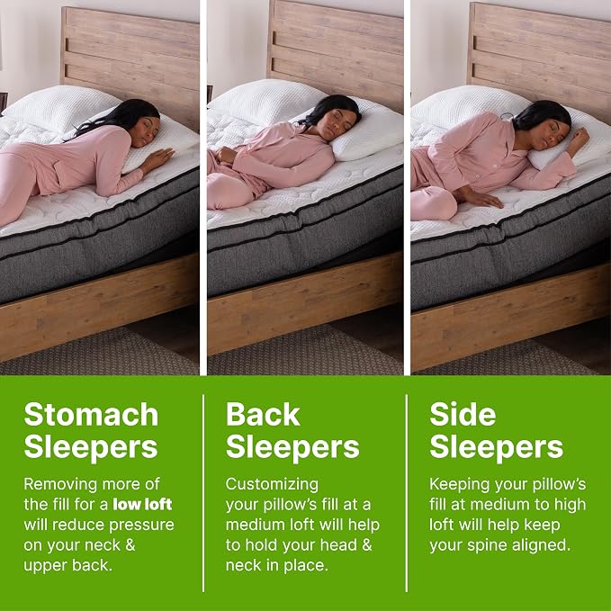 GhostBed Shredded Memory Foam Pillow - Image 6