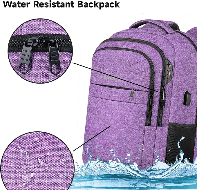 Lapsouno Extra Large Travel Backpack, Travel Laptop Backpack, TSA Friendly - Image 5