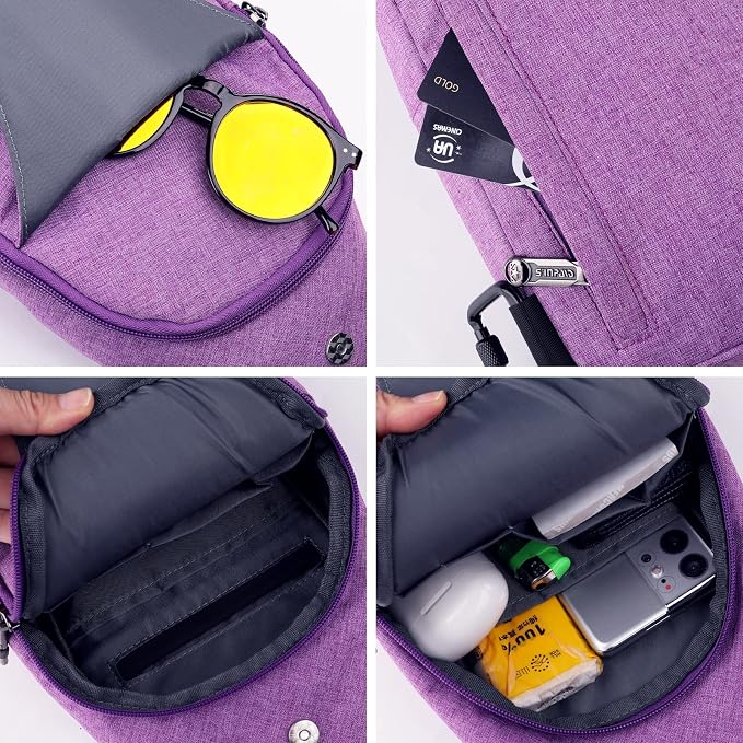 WATERFLY Small Crossbody Sling Backpack Anti Theft Backpack - Image 3
