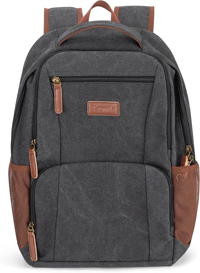 Tzowla Canvas Laptop College Backpack by Tzowla