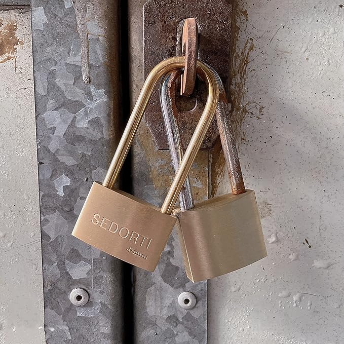 Weather Proof Lock, Solid Brass Padlock - Image 3