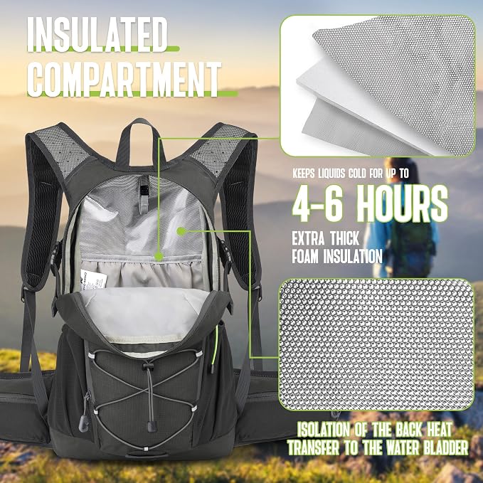 N NEVO RHINO Hydration Backpack, 18L Multipurpose Hiking Backpack - Image 2