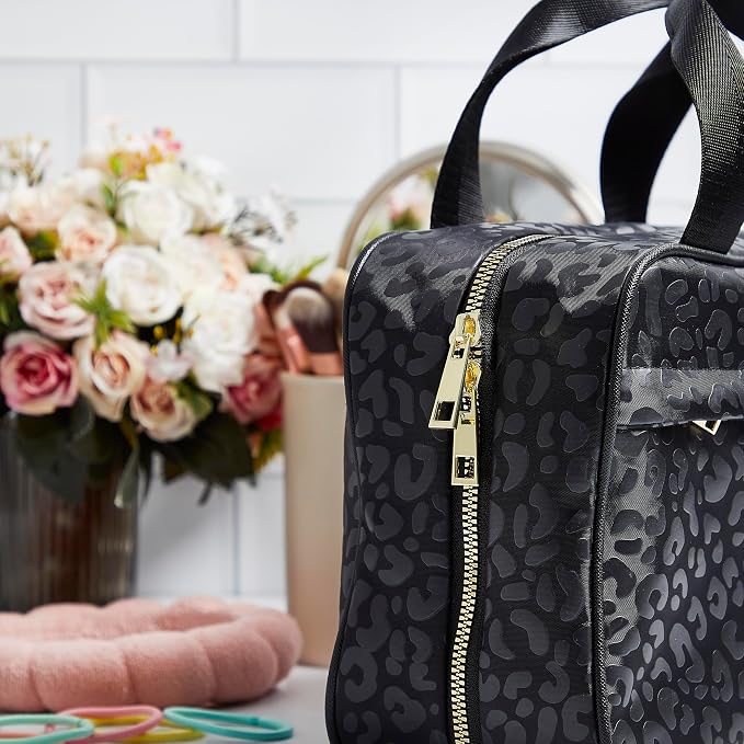 Nicole Miller New York Once Upon a Rose Makeup Bag, Cosmetics Essentials - Image 3