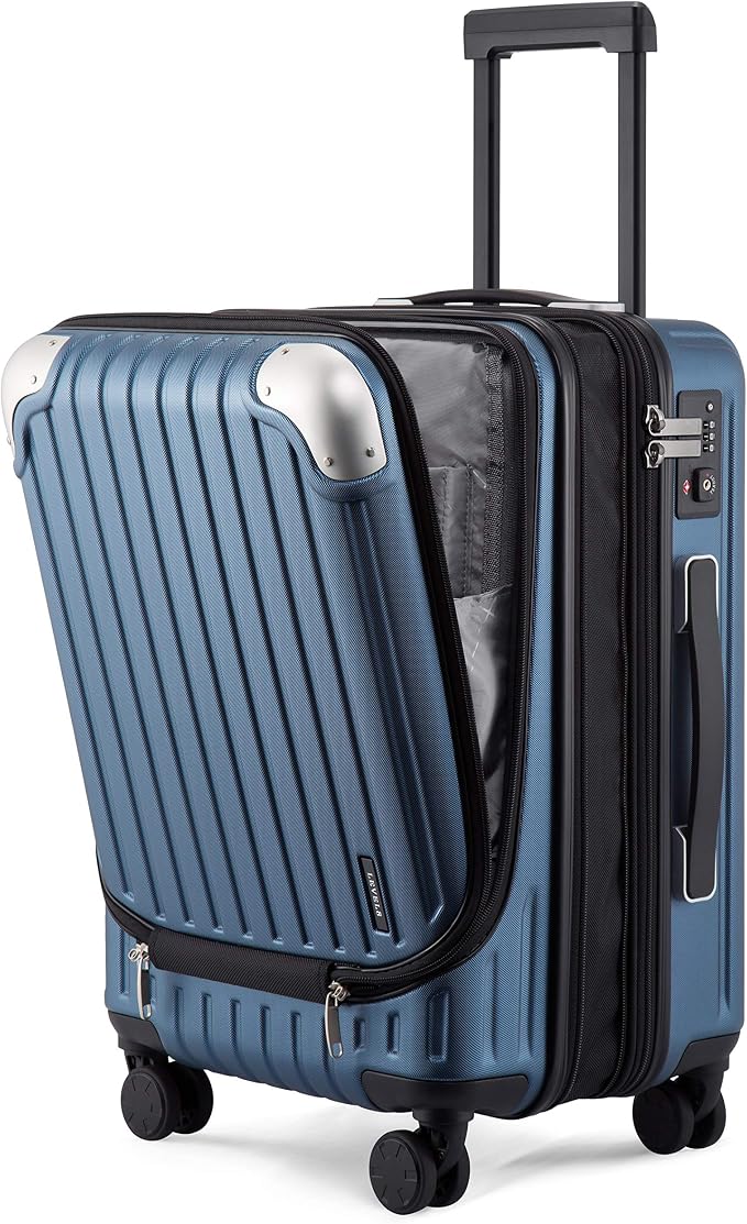 LEVEL8 Grace Carry on Luggage Airline Approved, 20 Inch Expandable Hard Sided by LEVEL8