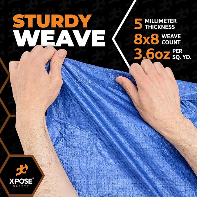 Better Blue Poly Tarp 18' x 24' - Image 5