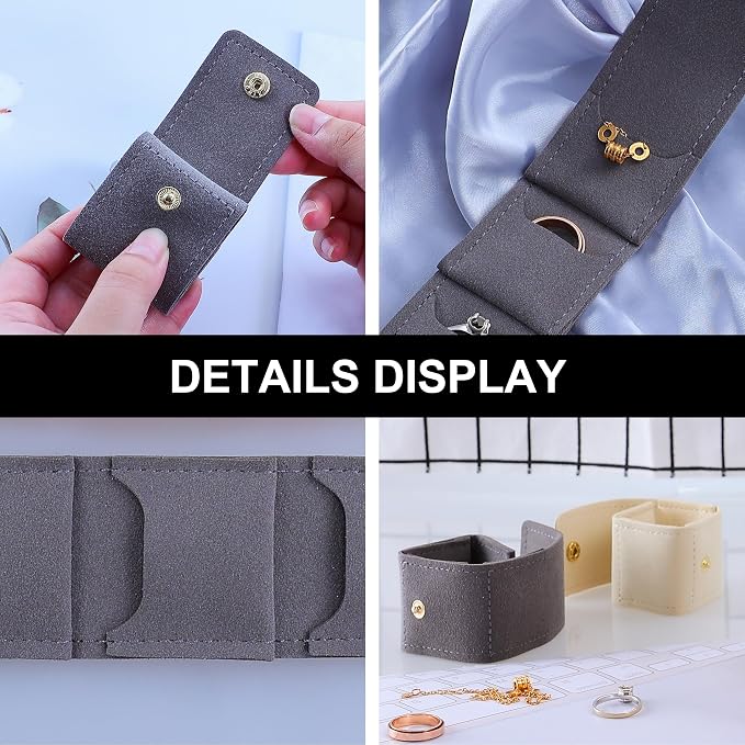 3 PCS Mini Travel Jewelry Organizer Bag - Image 2
