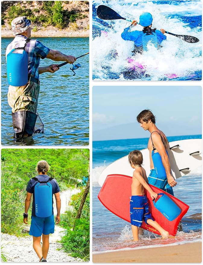 HEETA Waterproof Dry Bag for Women Men 5L/10L/20L/30L/40L Roll Top Lightweight - Image 5