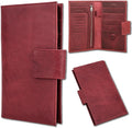 Top Grain Leather Travel Passport Wallet Holder by CataPurusLeatherCrafts