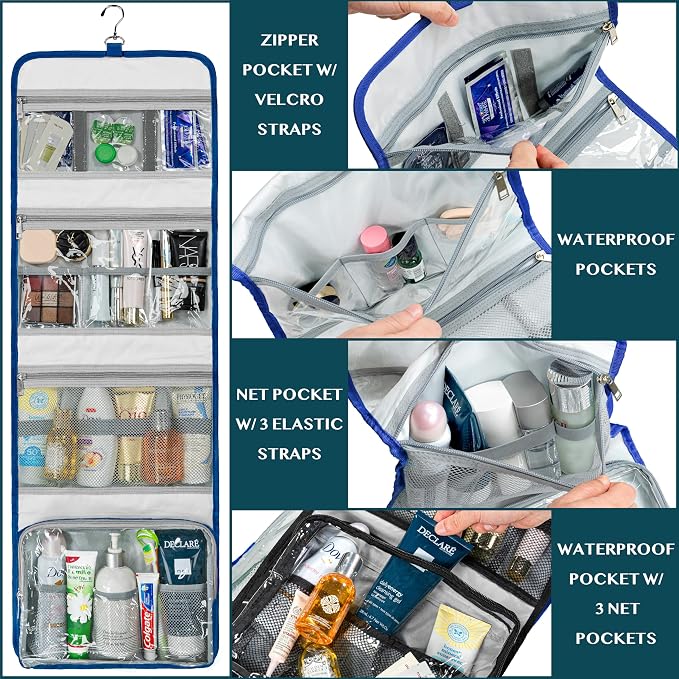 PAVILIA Travel Hanging Toiletry Bag - Image 9