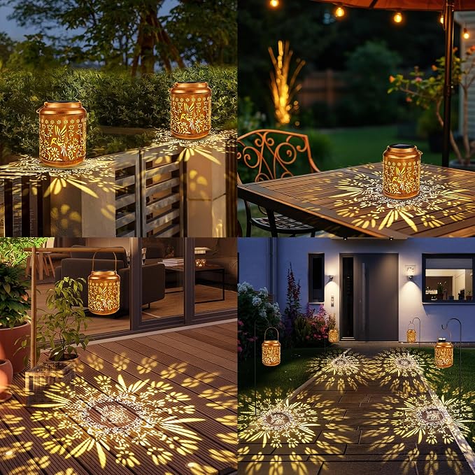 Brizled Hummingbird Solar Lanterns, 2 Pack Outdoor Lanterns Christmas Birthday - Image 5