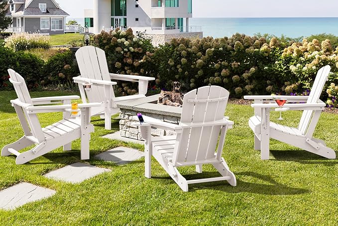 SERWALL Adirondack Chair with Cup Holders - Image 12