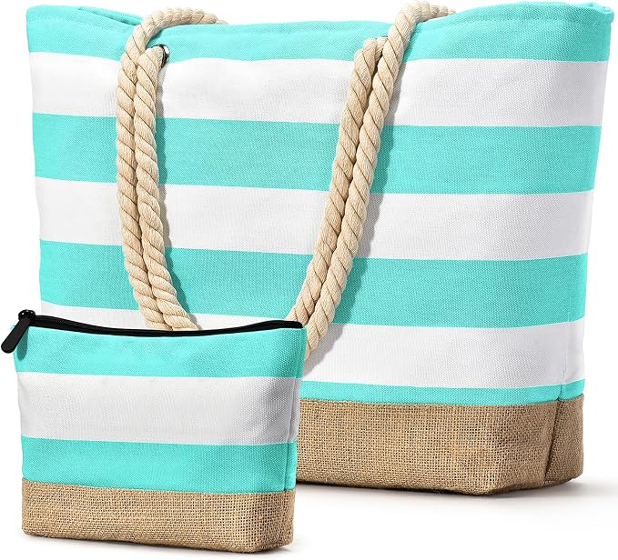 Becokan Beach Bag Initial Beach Tote by BecokanBeachBagSpecialist