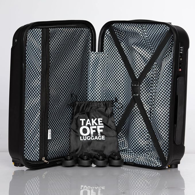 Take OFF Luggage 18 inch Hardshell Carry On Suitcase that Converts into - Image 8
