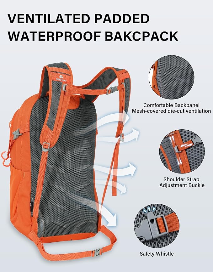 Pioneer Camp Hiking Backpack 22L Small Hiking Hydration Gear Lightweight - Image 3