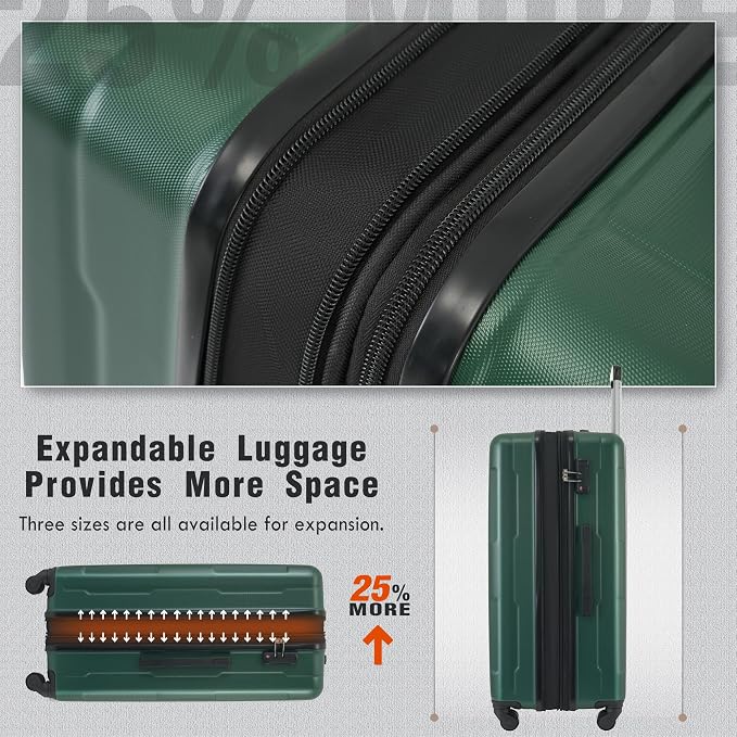 Merax Luggage Set 2 Piece Suitcase Sets - Image 8