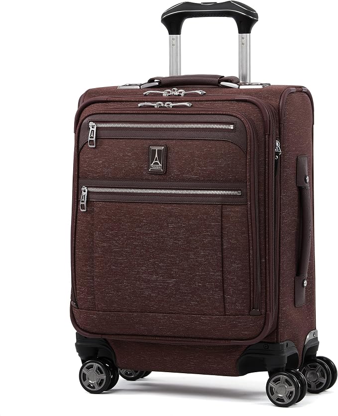 Travelpro Platinum Elite Softside Expandable Carry on Luggage, 8 Wheel Spinner by Travelpro