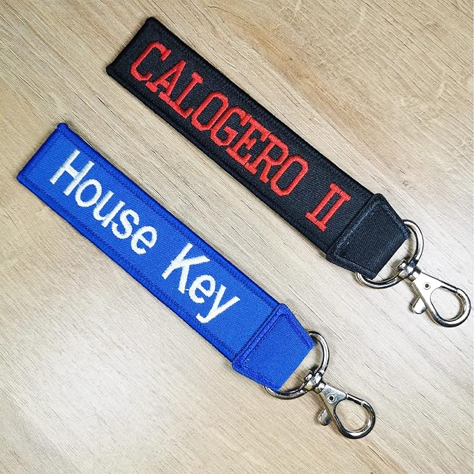 Custom Luggage Tags, Custom Personalized Luggage tag Name, Embroidery Key Ring - Image 5