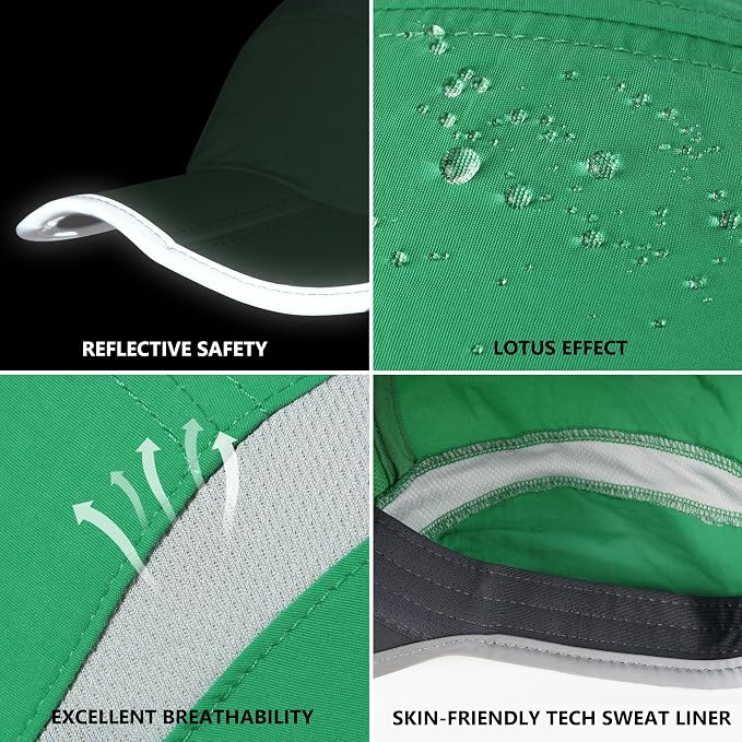 GADIEMKENSD Reflective Folding Outdoor Hat Unstructured Design UPF 50+ Sun - Image 6