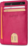 Buffway Slim Minimalist Front Pocket RFID Blocking Leather Wallets by Buffway