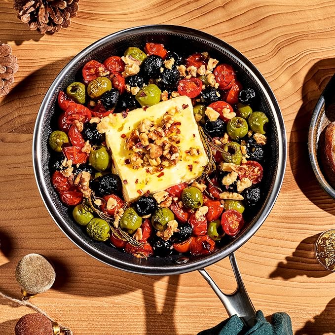 HexClad Hybrid Nonstick 8-Inch Frying Pan, Stay-Cool Handle, Dishwasher-Friendly - Image 2