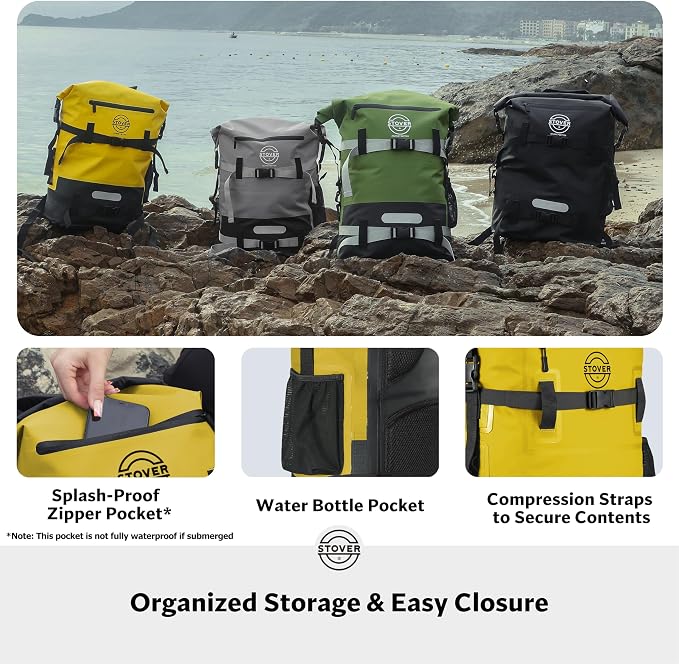 STOVER 5/10/25/30/40/55L Waterproof Backpack- Floating Dry Bag - Image 5