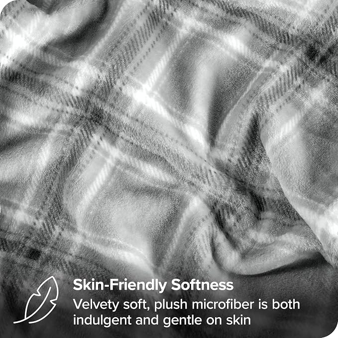Bare Home Textured Fleece Blanket - Image 3