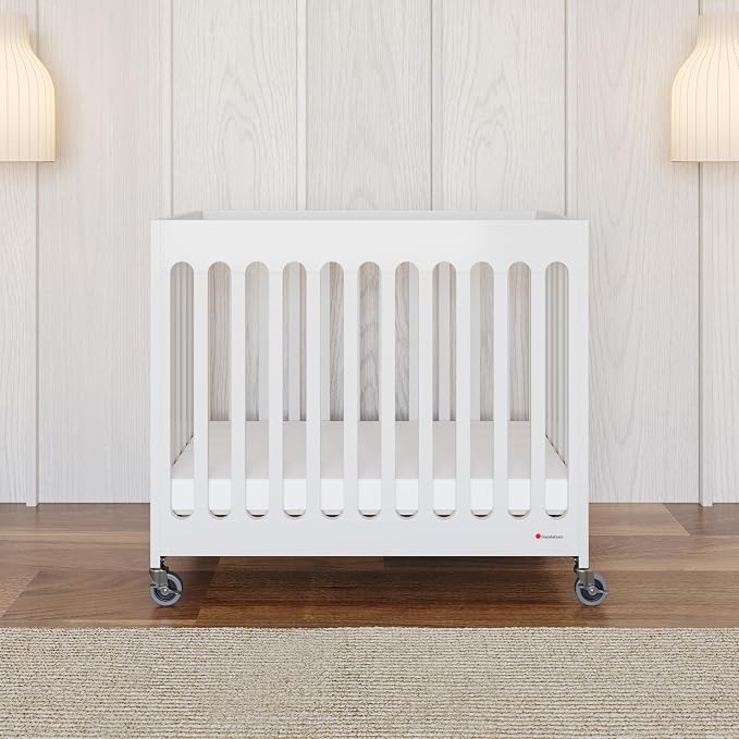 Foundations Boutique Folding Mini Baby Crib - Image 6