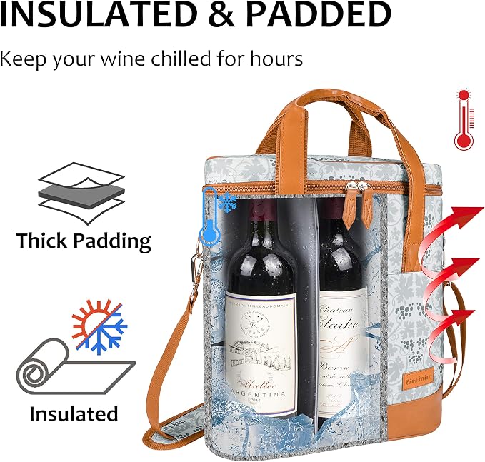 Tirrinia Insulated Wine Gift carrier - Image 2