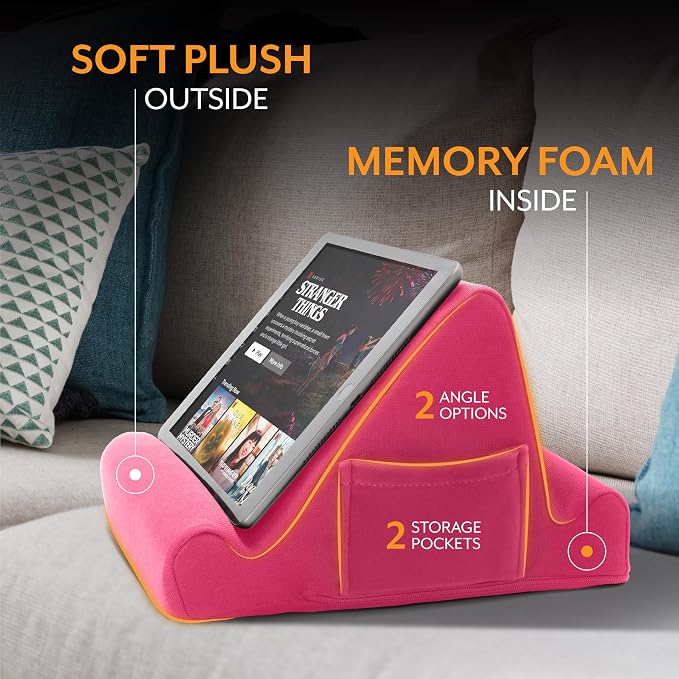 Brookstone, Memory Foam Lap Desk Tablet Holder, Holds Phones, E-Book Readers - Image 5
