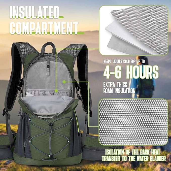 N NEVO RHINO Hydration Backpack, 18L Multipurpose Hiking Backpack - Image 2