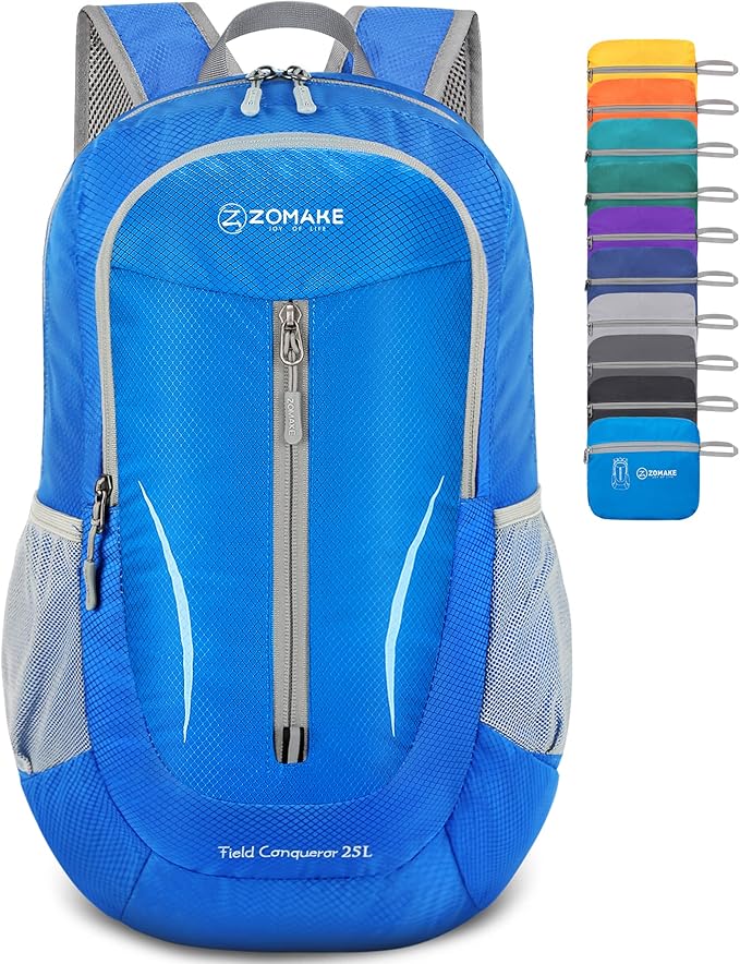 ZOMAKE Ultra Lightweight Packable Backpack 25L, Foldable Hiking Backpacks Water by ZOMAKE