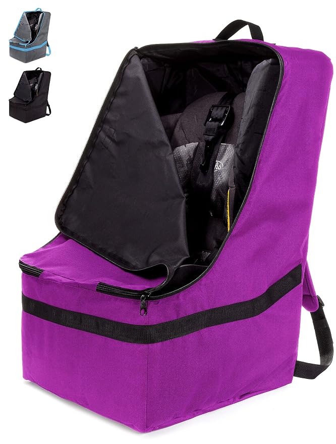 Car Seat Travel Bag — Adjustable, Padded Backpack by Zohzo