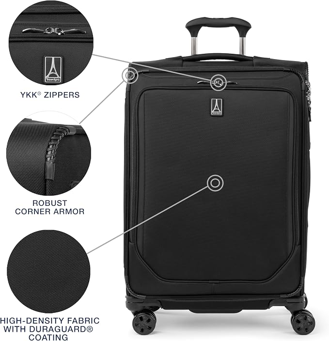 Travelpro Crew Classic Lightweight Softside Expandable Checked Luggage - Image 3