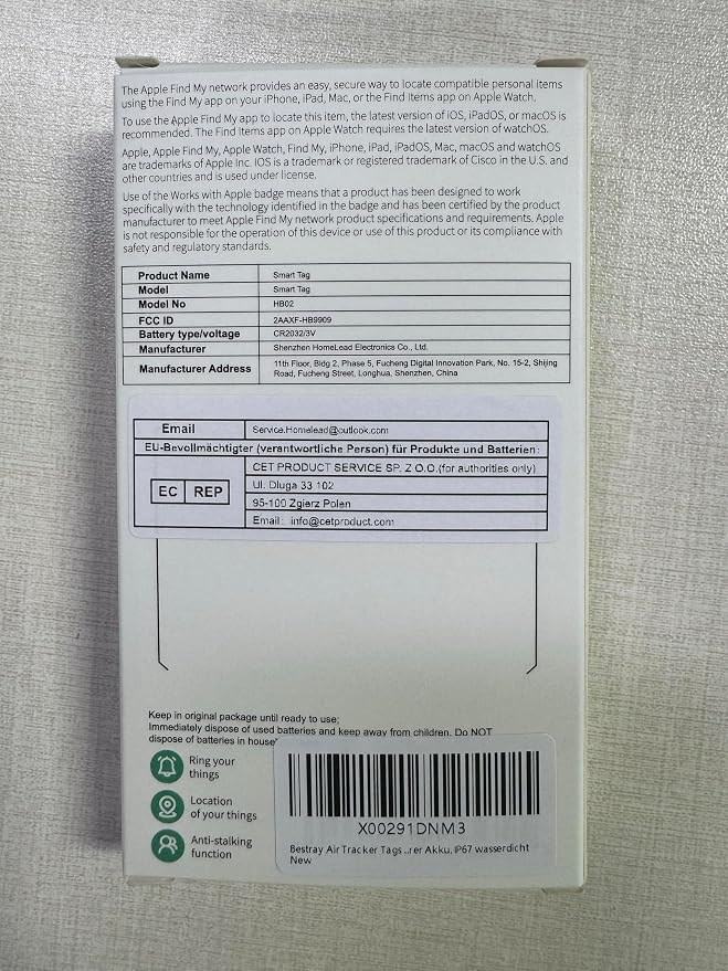 Air Tracker 2 Pack, Smart Bluetooth Tracker Works - Image 10