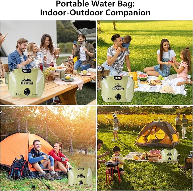 Collapsible 8L Water Storage Bag, BPA-Free Portable Folding Water Jug - Image 9