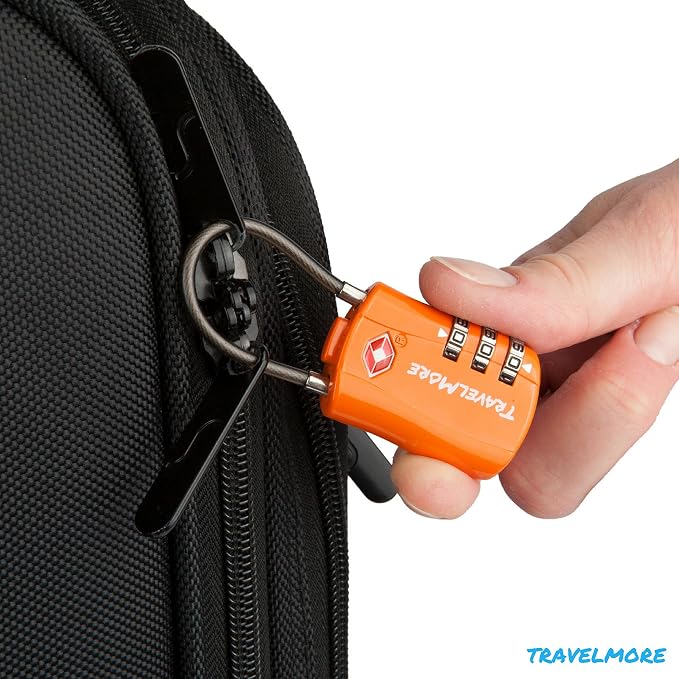 TSA Approved Travel Combination Cable Luggage Locks - Image 6