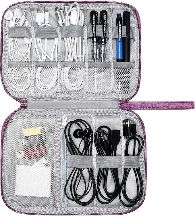 SELLYFELLY Travel Electronics Organizer Portable Cable Organizer Bag - Image 7