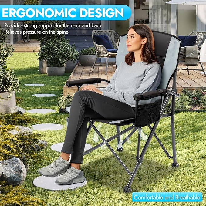 Oversized Folding Camping Chair - Image 6