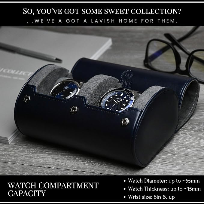 2 Watch Travel Case for Men – Watch Roll - Image 3